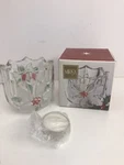 Mikasa Holiday Bloom Festive Poinsettia Candle & Votive Holder With Box. Fixed Price $24.95.