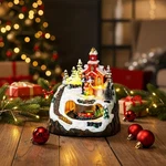 Animated Musical Christmas Carolers With Rotating Train - Festive Tabletop Decor. Fixed Price $63.98.