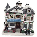 St. Nicholas Square The Coffee Grounds Village Building Home Light Up Works. Fixed Price $66.49.