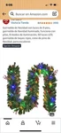 Hoyechi Christmas Garland 9 Ft Lights 50 Leds 8 Modes Red Berries Pine Cone. Fixed Price $15.00.