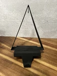 Crate & Barrel Chalet Zinc Christmas Tree Ornament Stocking Holder Hanger Black. Fixed Price $50.00.