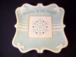 Christmas Canape Plate Believe In The Magic Appetizers Bella Casa By Ganz. Fixed Price $8.95.