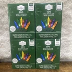 Lots Of 4 Holiday Time 100-COUNT Multicolor Led Mini Christmas Lights Green Wire. Fixed Price $19.99.