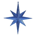 Vickerman Glitter Bethlehem Star Christmas Ornaments In Emerald Blue (set Of 2). Fixed Price $27.99.
