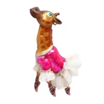 December Diamond Glass Christmas Ornament 79-81363 Giraffe Tutu Ballerina. Fixed Price $19.79.