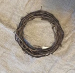 Natural Grapevine Wreath 8 Inches Ready For Your Creative Project. Fixed Price $8.50.