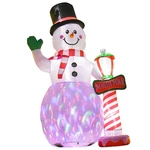 Homcom 8FT Christmas Inflatable Decoration, Snowman With North Pole Sign, Blow-u. Fixed Price $87.66.