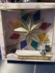 Tree Topper By Kurt Adler, Led, Bethlehem Star, 10-LIGHT, Capiz Shell. Fixed Price $29.98.
