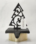 Transpac Cast Iron Christmas Tree Without Star Stocking Holder, 6.75. Fixed Price $19.95.