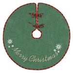 N&t Nieting Burlap Christmas Tree Skirt, 24 Inches Rustic Xmas Inch, Green. Fixed Price $11.94.