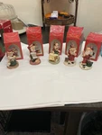 Lot Of 5 Santa Journey Christmas Figurines Hand Painted Holiday Decor. Fixed Price $12.00.