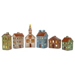 Mark Feldstein & Associates Village Houses And Church Led Tea Light Ceramic S.... Fixed Price $138.75.