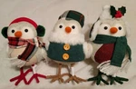 2021 Ashland Christmas Holiday Fabric Bird Tabletop Decor Complete Set 3 Michael. Fixed Price $59.99.