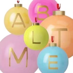 Monogram Tree Ornament Plastic Ball Choose Initial Letter Christmas - Opalhouse. Fixed Price $10.43.