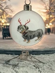 Royal Worcester Wrendale Designs Dachshund Weiner Christmas Dog Ornament 2.5. Fixed Price $24.95.