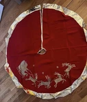 Christmas Tree Skirt/ Blanket 48 Inches Round Ties Closed New Box. Fixed Price $26.00.