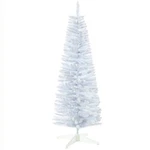 5FT Snow Flocked Artificial Christmas Tree Pencil Shape Holiday Decoration. Fixed Price $54.99.