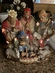 Kirklands Christmas Potters Grade Nativity Night Light. Works No Chips!. Fixed Price $27.77.