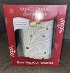 Yankee Candle Scenterpiece Meltcup Warmer White & Gold Branches Bronzed Spruce. Fixed Price $34.99.