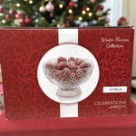 Mikasa Christmas Winter Flurries Collection Crystal Footed Candy Bowl 5174514. Fixed Price $21.99.