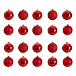 Nearly Natural Holiday Christmas 20 Count 3" Shatterproof Ornament Set. Fixed Price $39.99.