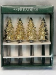 Boston Warehouse Gold Christmas Tree Spreaders Set Of 4 Stainless Steel New. Fixed Price $19.00.