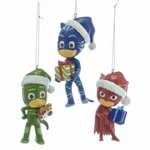 Set Of 3 Pj Masks Gekko, Owlette, Catboy Christmas Ornaments, By Kurt Adler. Fixed Price $21.95.