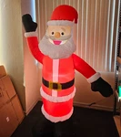 Inflatable Santa Claus 6 Feet Tall Christmas Blow-up Indoor/outdoor Decoration. Fixed Price $29.95.
