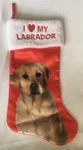 Love My Labrador Red Christmas Stocking Faux Fur Embroidery Dog. Fixed Price $9.99.