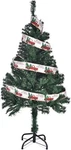 4FT Hinged Artificial Christmas Pine Tree With 200 Dense Branches, Easy Assembly. Fixed Price $38.00.