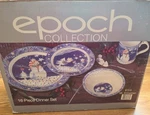 Epoch Noritake Mr. Snowman 16 Pc Holiday Christmas New E115. Fixed Price $74.99.