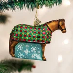 Old World Christmas Snowflake Horse Farm Animal Glass Ornament 12424. Fixed Price $22.88.