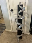 Jon Allen Metal Ribbon Twist Wall Art Sculpture Abstract Silver Signed 2013. Fixed Price $299.00.