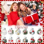 12 Pack Snow Globe Christmas Ornaments - 2.36 Inch Shiny Plastic Baubles Decor. Fixed Price $13.49.