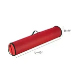 Elf 2PK Red Wrapping Paper Storage Bag Gift Organizer, Opened Package. Fixed Price $12.00.