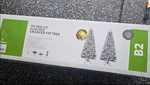 7 Ft Pre Lit Flocked Granger Fir Christmas Tree White Led Lights. Fixed Price $99.99.
