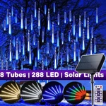 288 Led Solar Lights Meteor Shower Rain Tree String Garden Party Outdoor. Fixed Price $19.98.