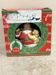 Vintage 1986 Coca Cola H2803 Christmas Love Santa Claus Ornament Nos. Fixed Price $8.50.