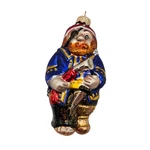 Old World Christmas Vintage Pirate With Peg Leg Glass Ornament Glitter Poland. Fixed Price $20.00.