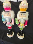 == Mark Roberts Set Of 2 Nutcracker Christmas Indoor Decorations Cupcake Design. Fixed Price $62.99.