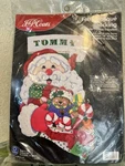 J&p Coats Felt Christmas Stocking Kit Applique Sequins Santa Sack 28135 New. Fixed Price $10.99.