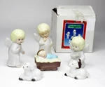 6 Pc. Heavenly Peace Nativity Set Christmas Around The World Angels Lambs Jesus. Fixed Price $25.75.
