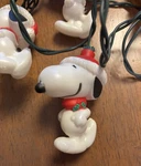 Snoopy Santa Hat Christmas String Lights Peanut Tested Indoor Ufs 8 Of 10 *read*. Fixed Price $17.97.