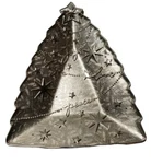Hallmark Christmas Tree Dish Tray Plate Silver Metal Joy Hope Love Stars Holiday. Fixed Price $11.00.