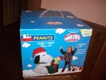 Gemmy Airblown Over 3' Peanuts Christmas Snoopy And Woodstock Inflatable. Fixed Price $150.00.