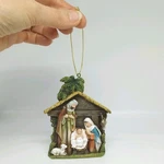 Joseph's Studio Roman Holy Family Nativity Stable #34363 Christmas Ornament 4". Fixed Price $7.39.