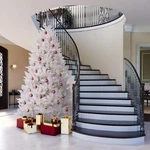 Vickerman 66" Spruce Pvc Plastic Artificial Christmas Tree In White. Fixed Price $175.33.