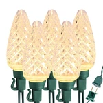 Brizled Warm White Christmas Lights - 33FT, 50 C9 Connectable Indoor/outd.... Fixed Price $34.44.