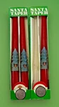 3 Vintage Christmas Tree Taper Candles Red 10" Nos Boxed Orman Philadelphia. Fixed Price $9.99.