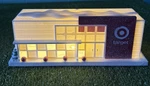 Light Up Snowy Target Store Christmas Village Bullseye Playground 2024 Holiday. Fixed Price $14.99.